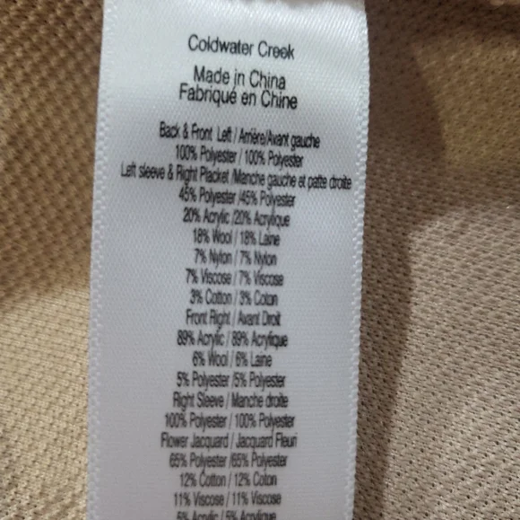 Coldwater Creek Artist Wonder Pink Patch Fleece Jacket XL dark, pink light heart - Picture 6 of 7